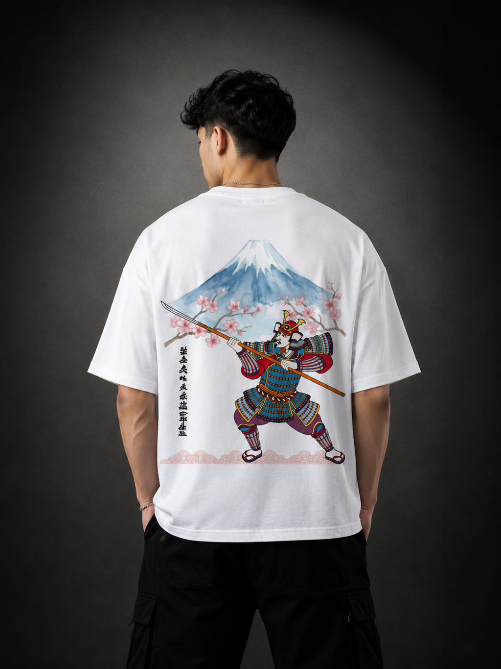 Fuji Samurai Unisex Oversized Classic T-Shirt