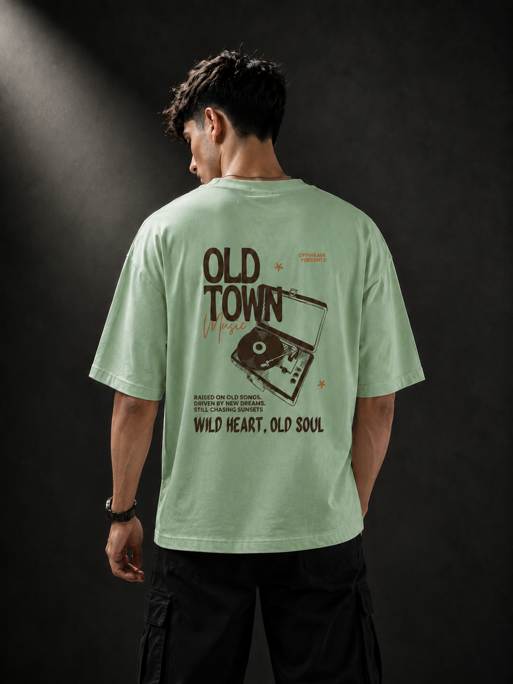 OLD TOWN Unisex Terry Oversized Tee