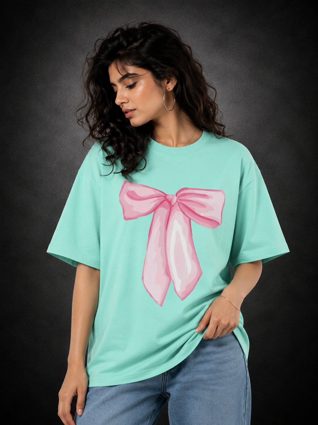 Bow Women's Oversized Classic T-Shirt