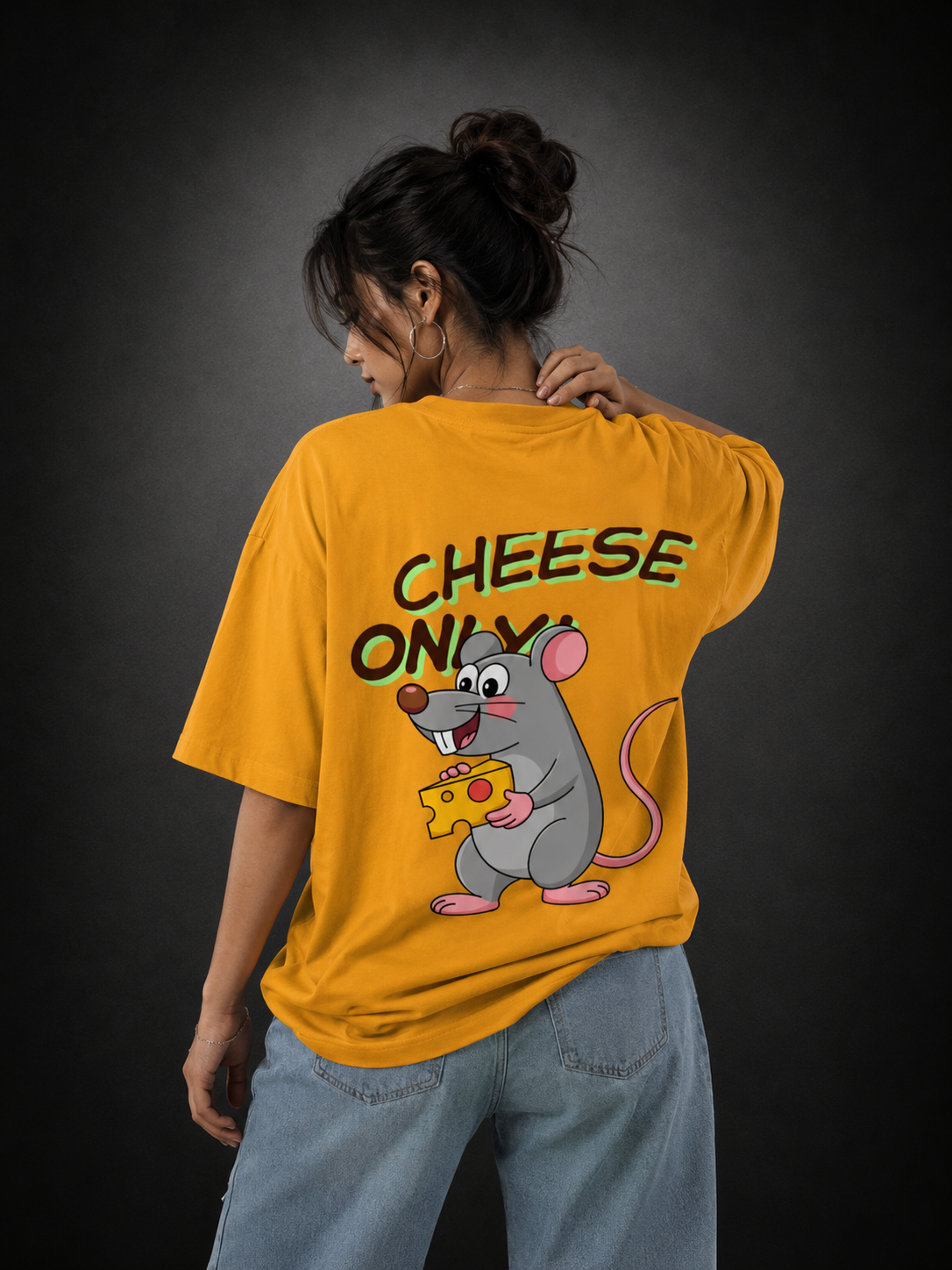 Cheese only unisex Oversized Classic T-Shirt