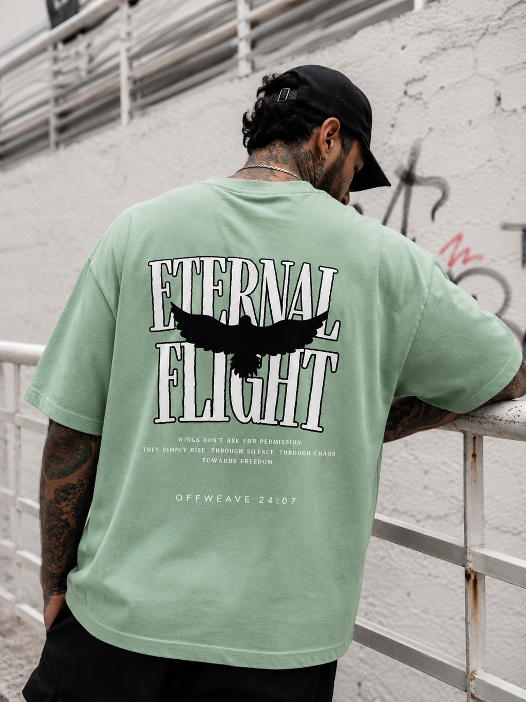 ETERNAL FLIGHT Unisex Terry Oversized Tee