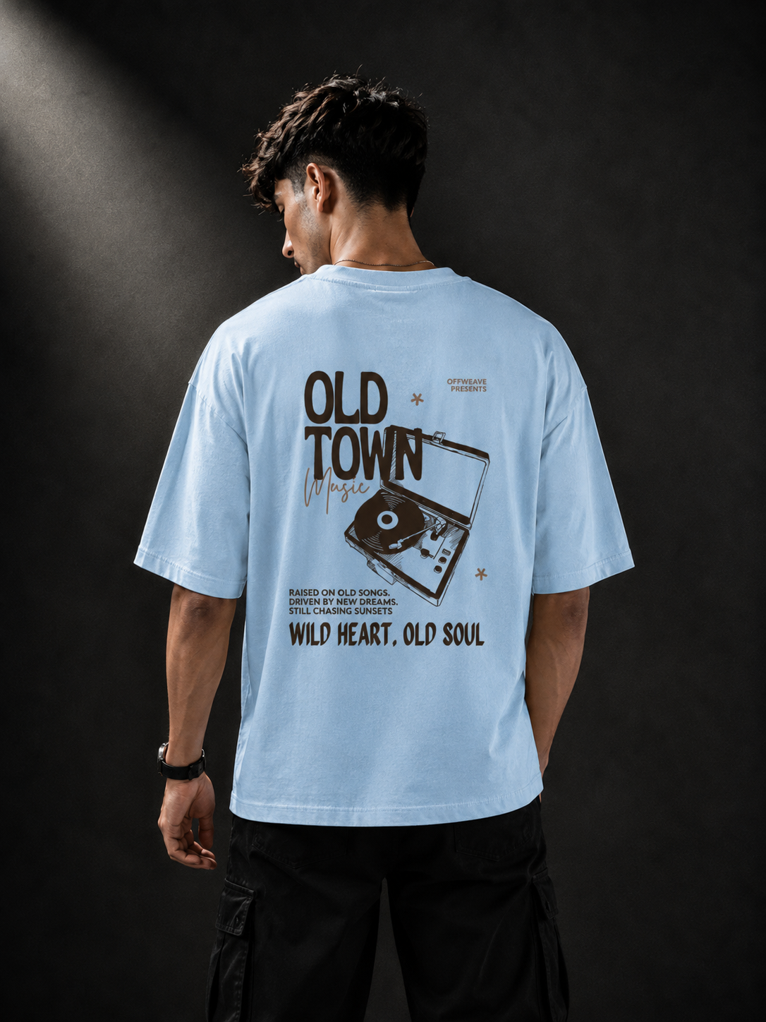 OLD TOWN Unisex Terry Oversized Tee