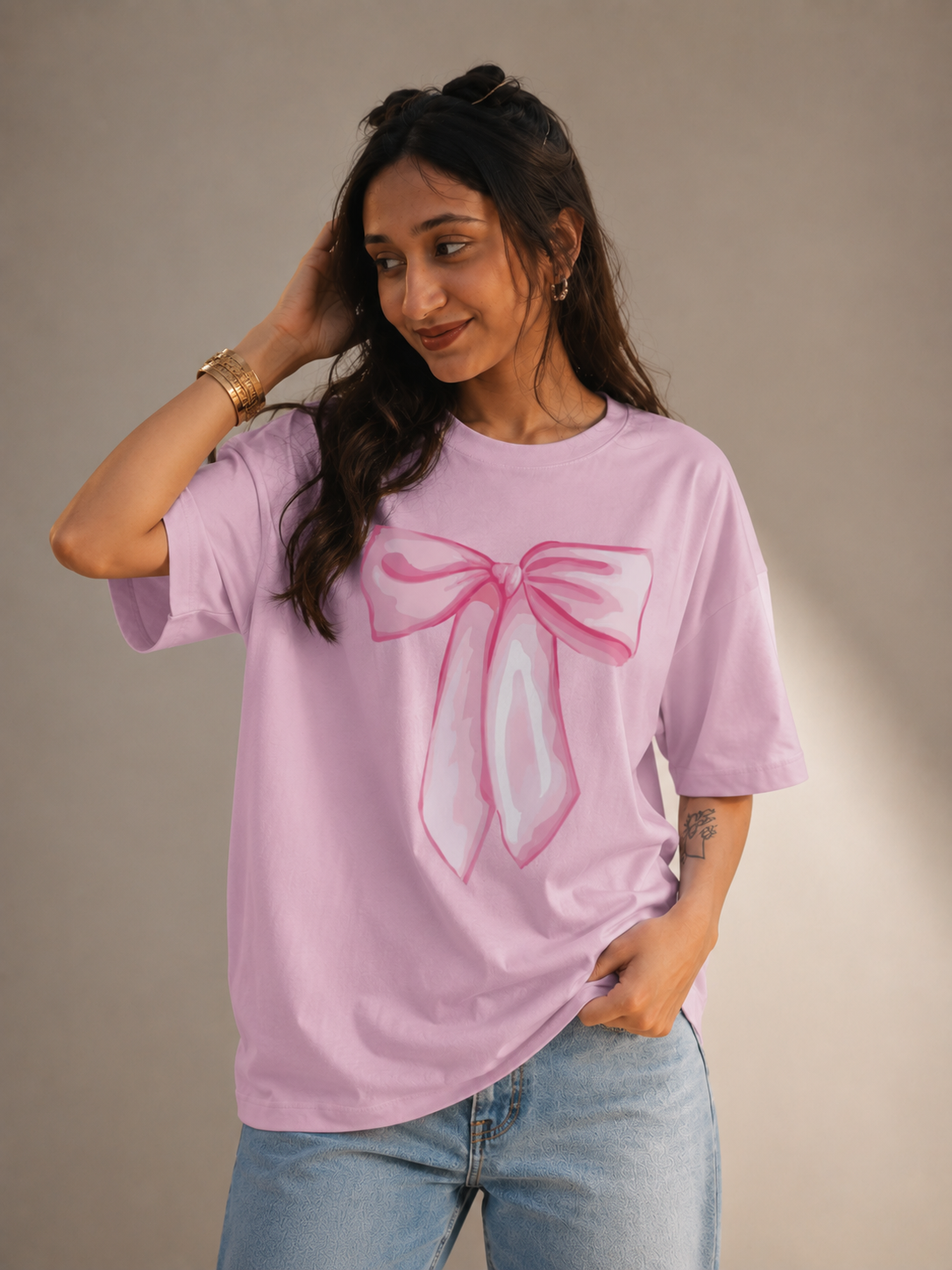 Bow Women's Oversized Classic T-Shirt