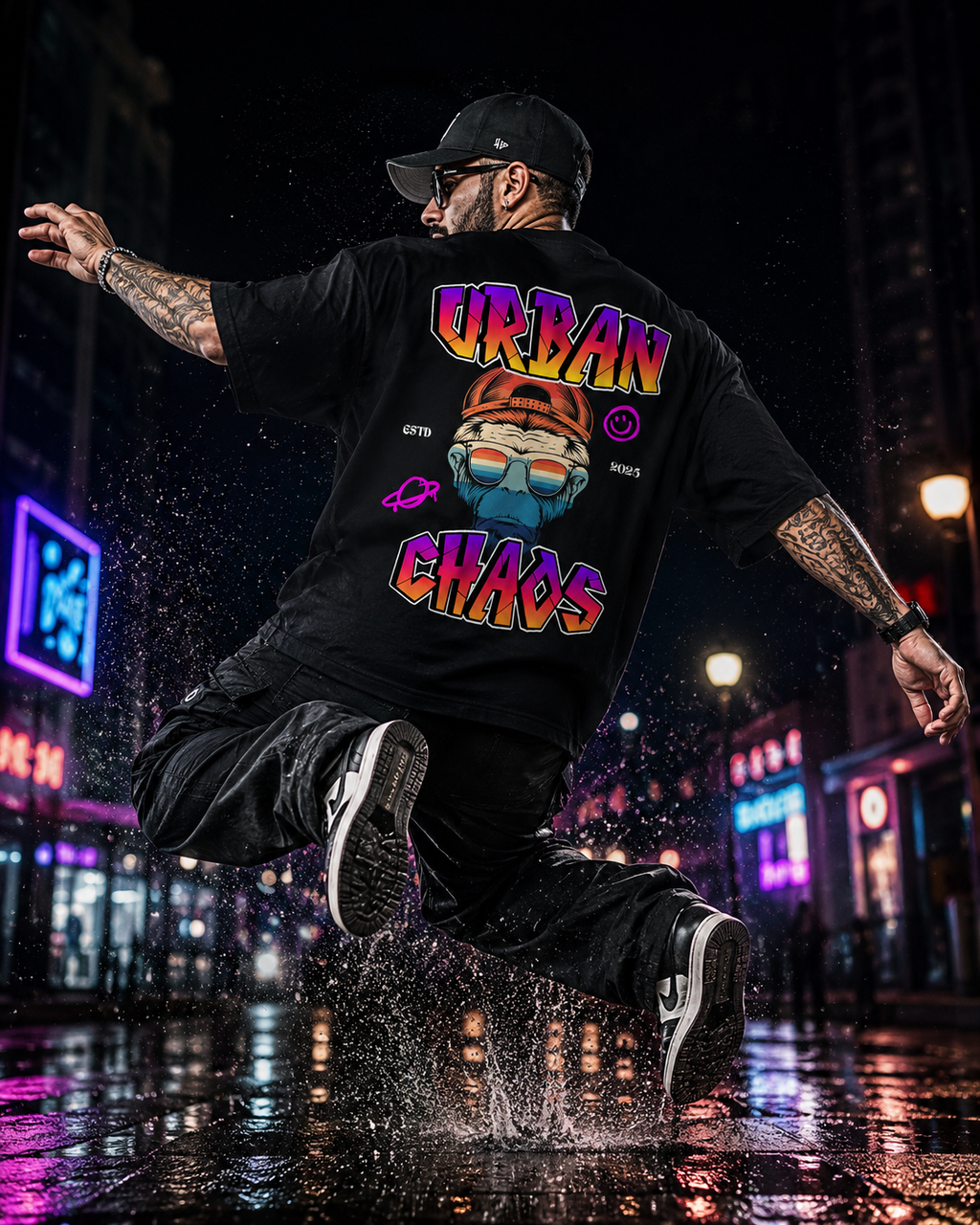 Urban chaos Unisex Oversized Terry Tee