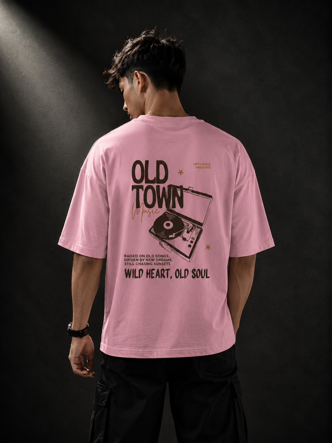 OLD TOWN Unisex Terry Oversized Tee