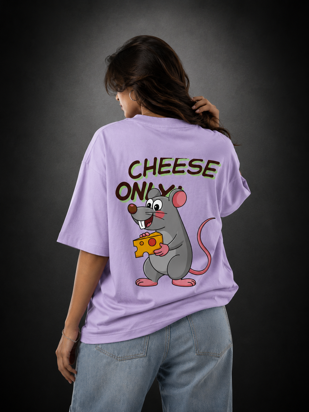 Cheese only unisex Oversized Classic T-Shirt