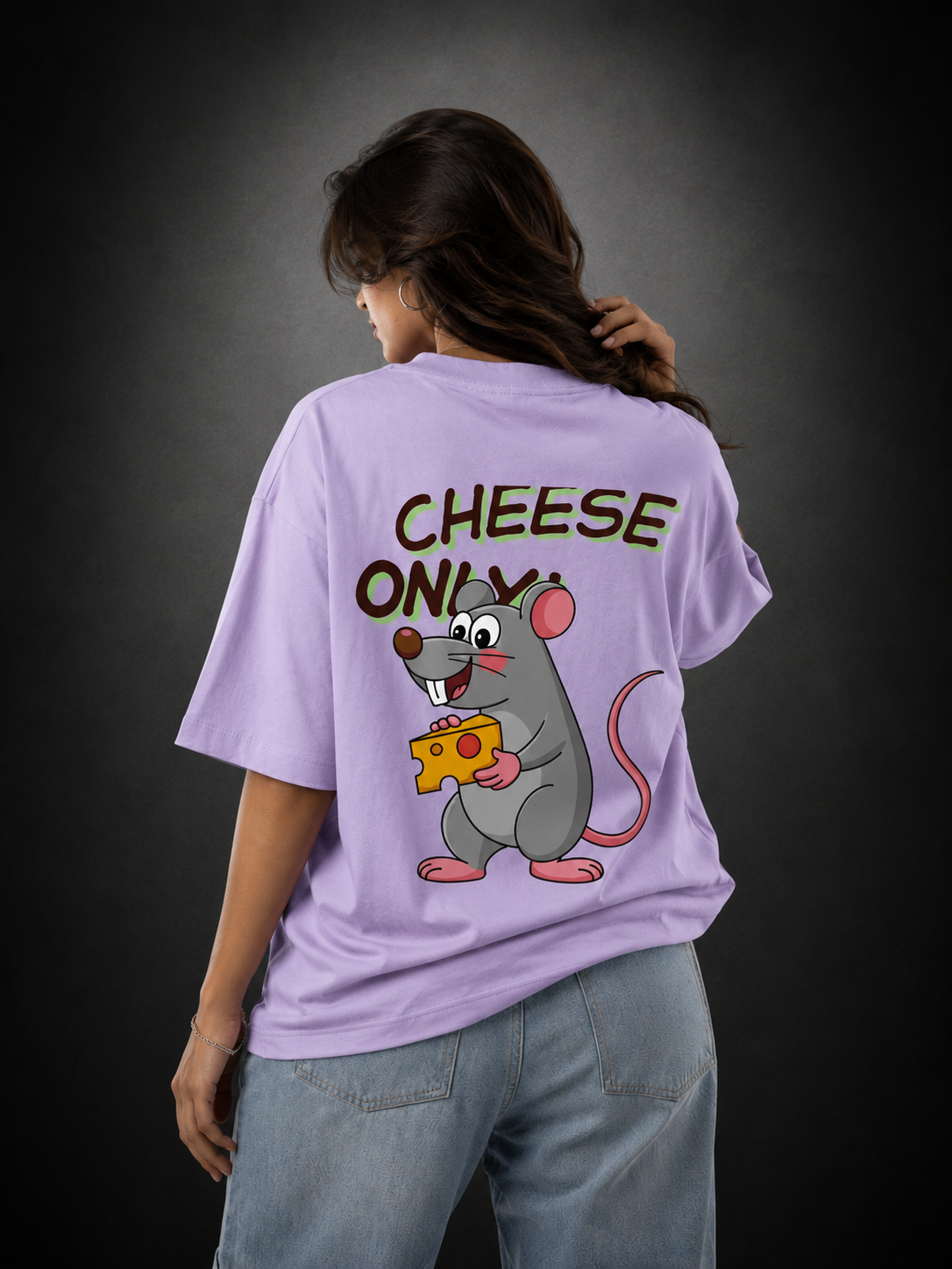 Cheese only unisex Oversized Classic T-Shirt