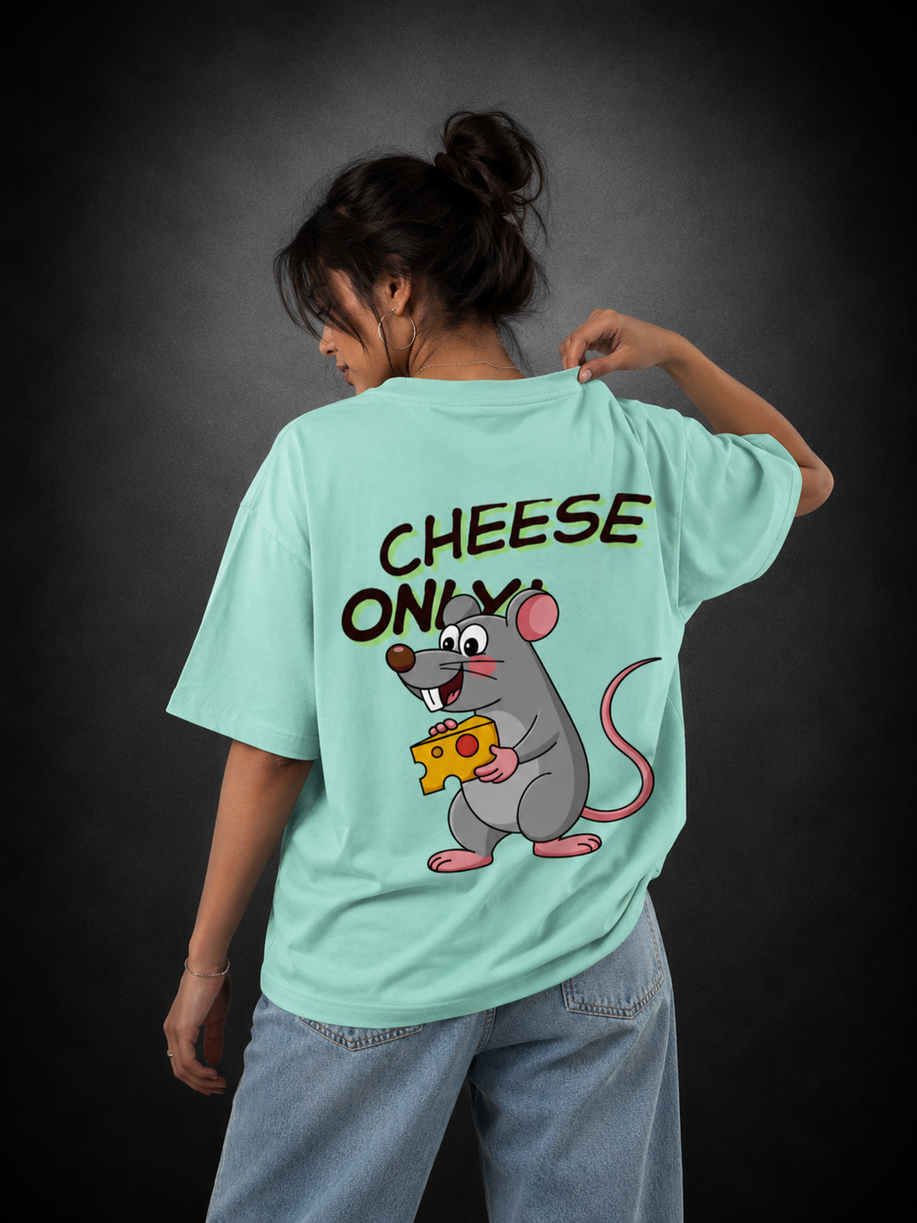 Cheese only unisex Oversized Classic T-Shirt