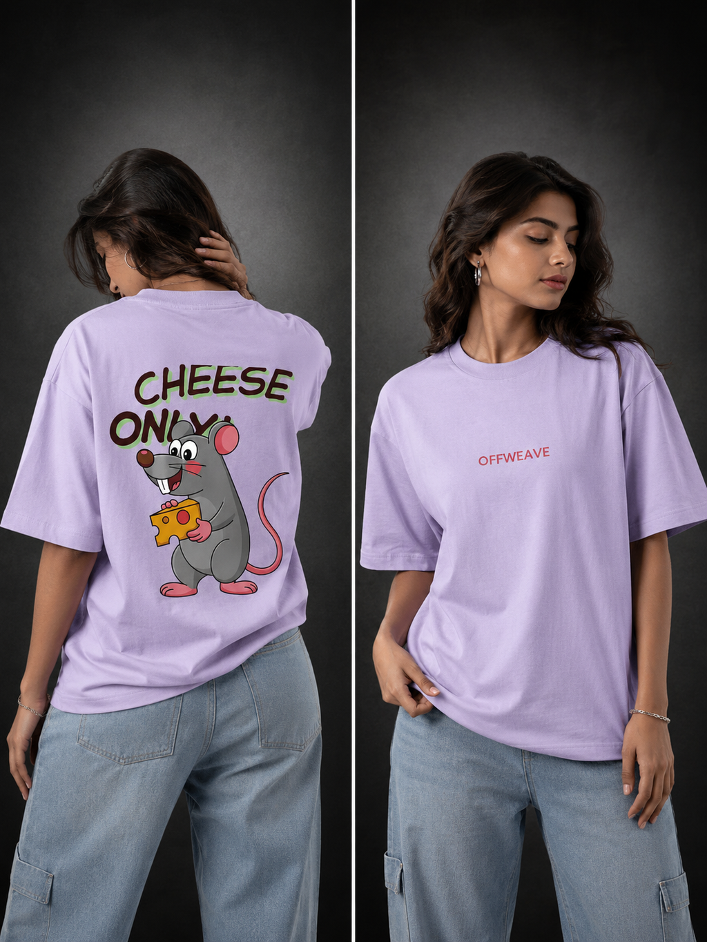 Cheese only unisex Oversized Classic T-Shirt