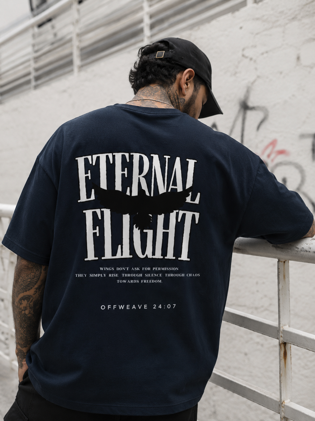 ETERNAL FLIGHT Unisex Terry Oversized Tee