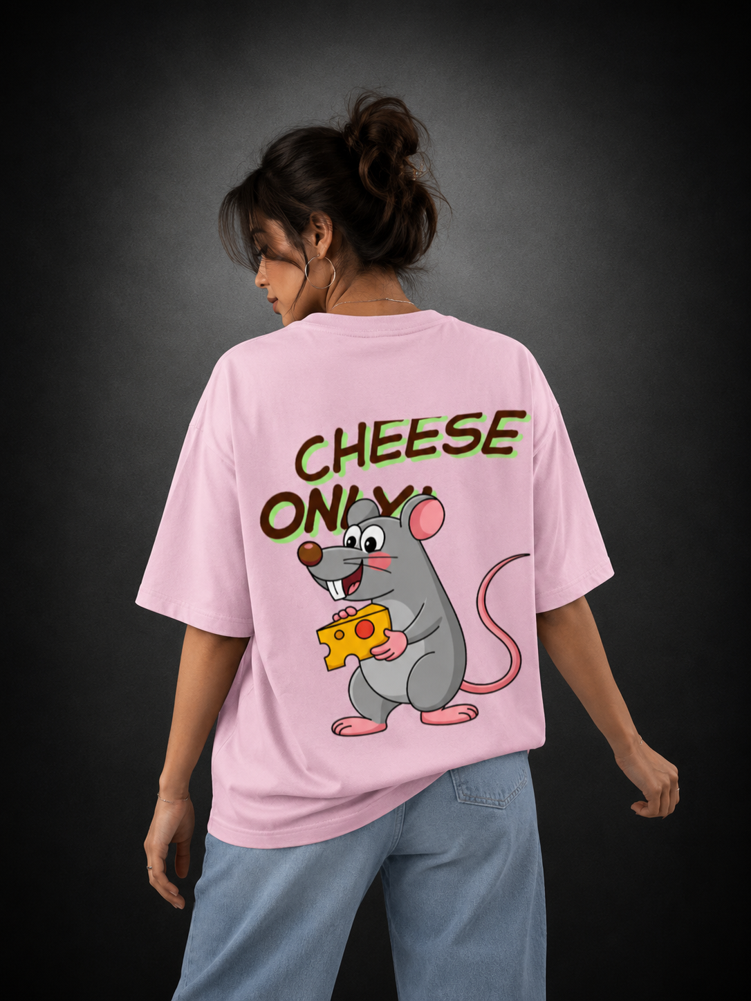 Cheese only unisex Oversized Classic T-Shirt