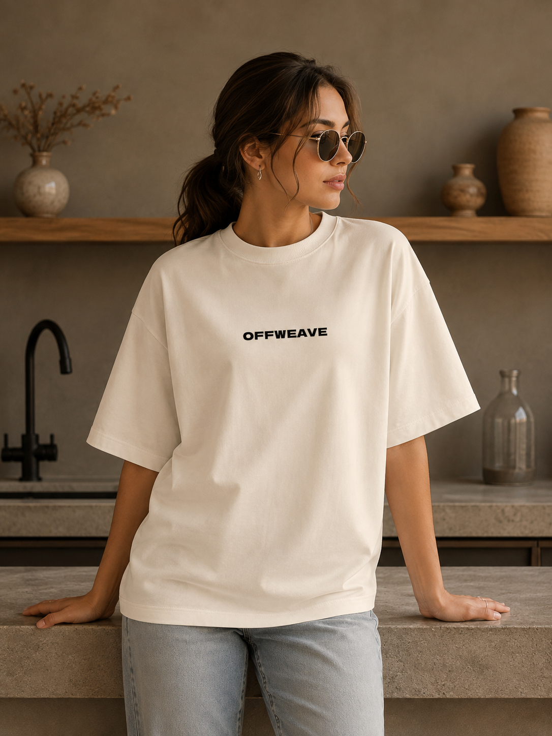 KAWAI GHOST Unisex Terry Oversized Tee