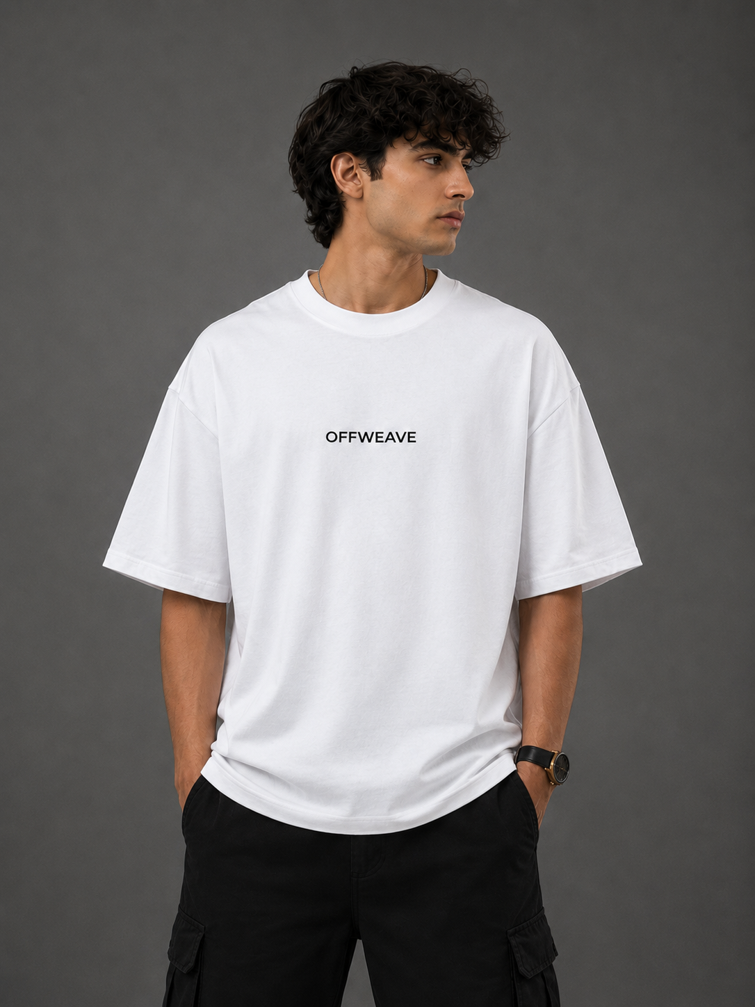 LIFE AT WORK Unisex Terry Oversized Tee